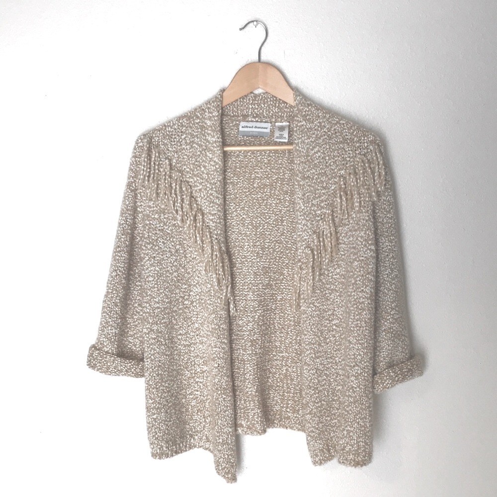 🔥 Western Fringe Open Knit Cardigan - PL (can fit like an oversized S) 🔥
